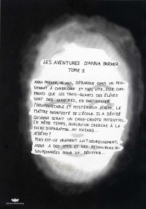 dos de la bd des Aventures d'Anna Parker