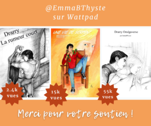 vues sur les fanfictions drarry d'Emma B. Thyste sur wattpad en avril 2023